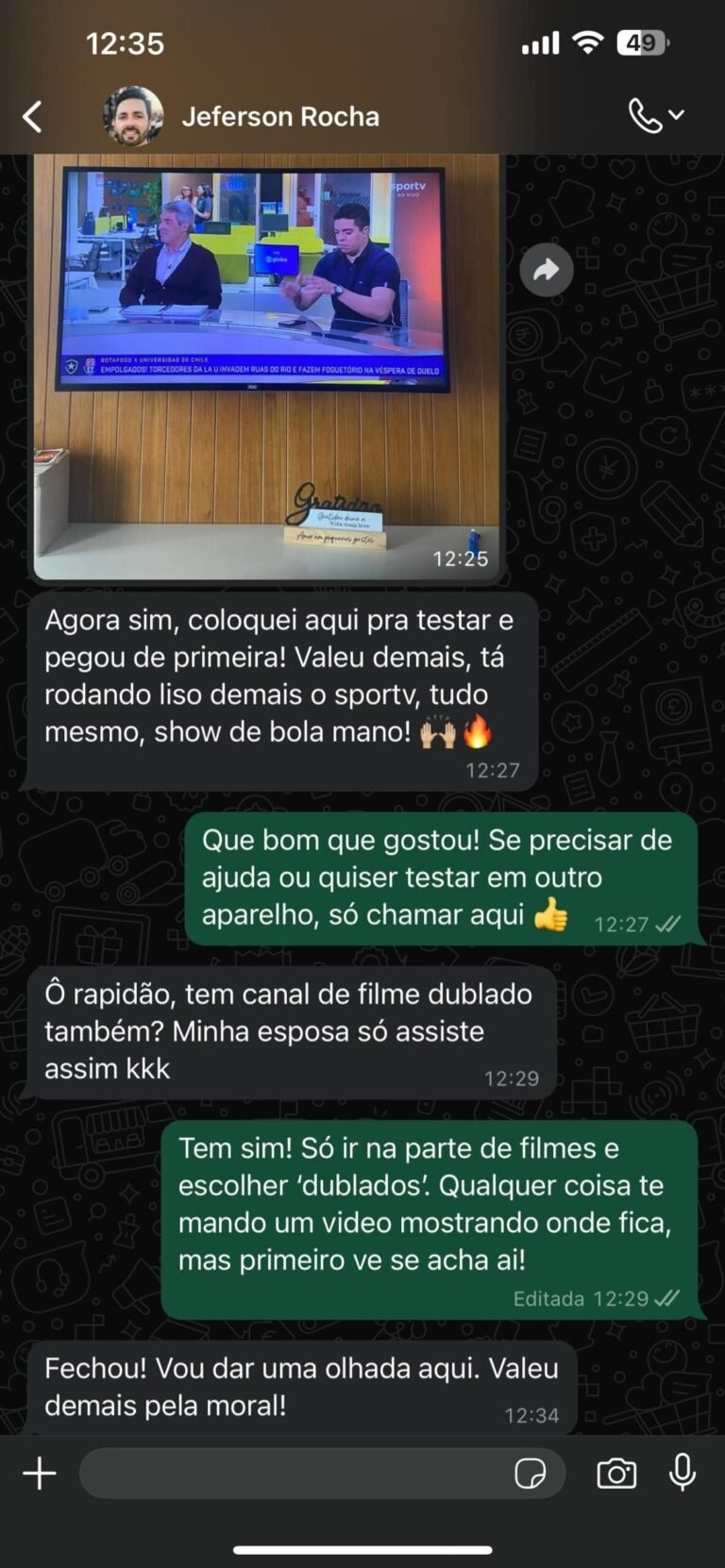 Depoimento de cliente V Prime Pro 2