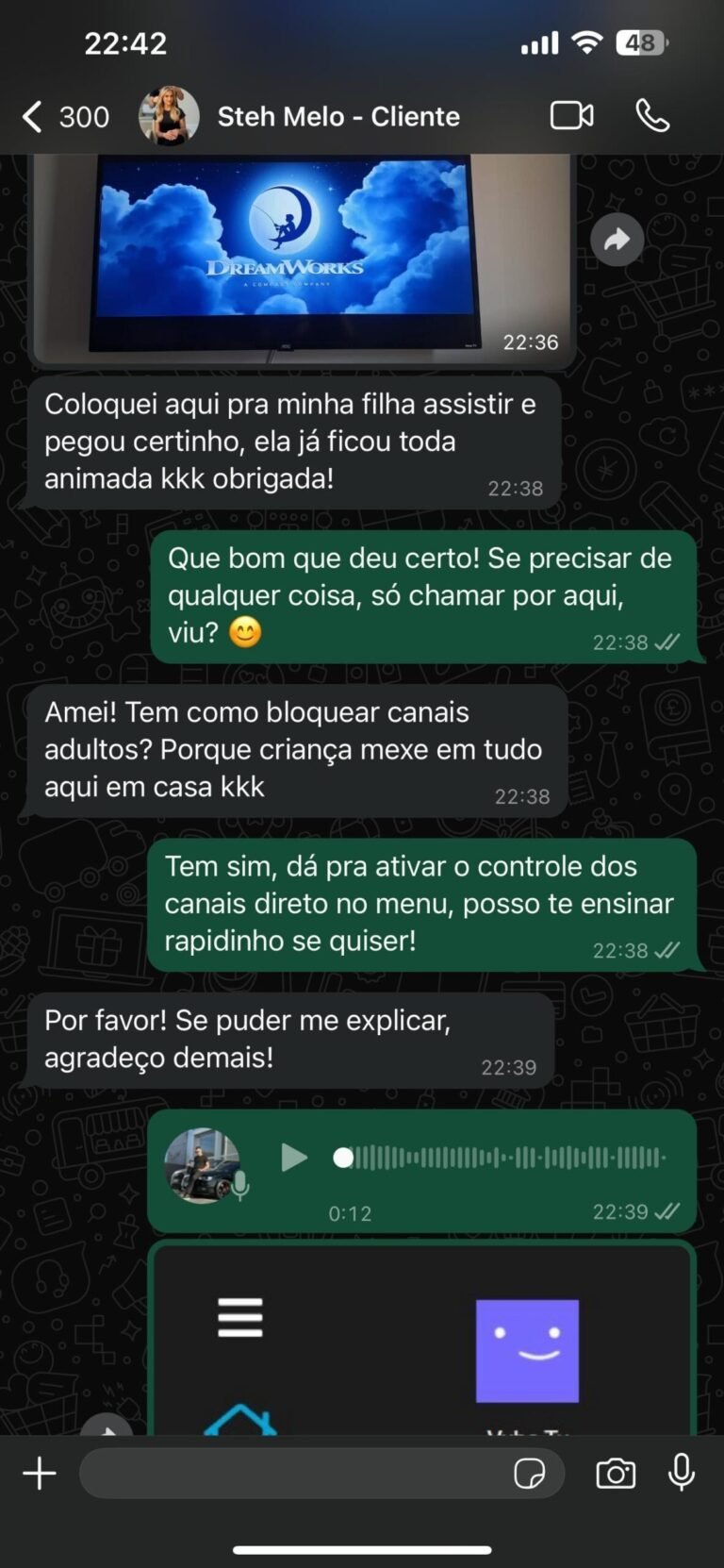 Depoimento de cliente V Prime Pro 3