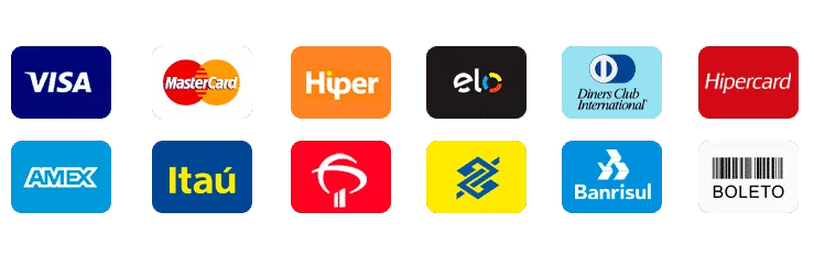 Formas de pagamento